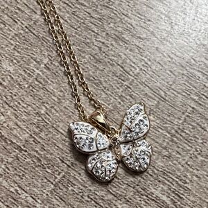 Kohl's Crystal Butterfly Necklace